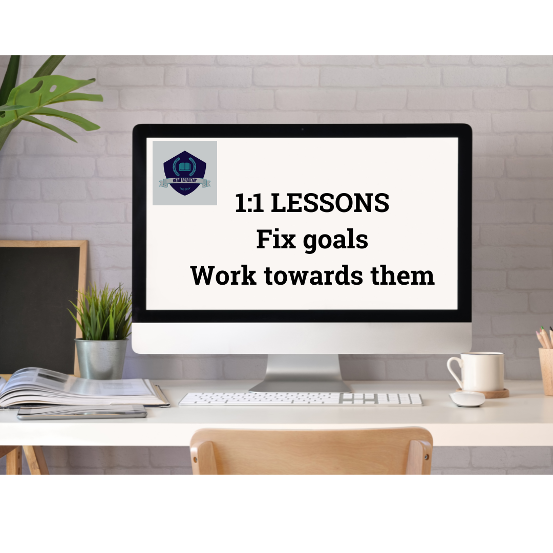 1:1 lessons online